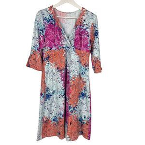 Spunk Wear Floral Flower Active Beach Dress size Large